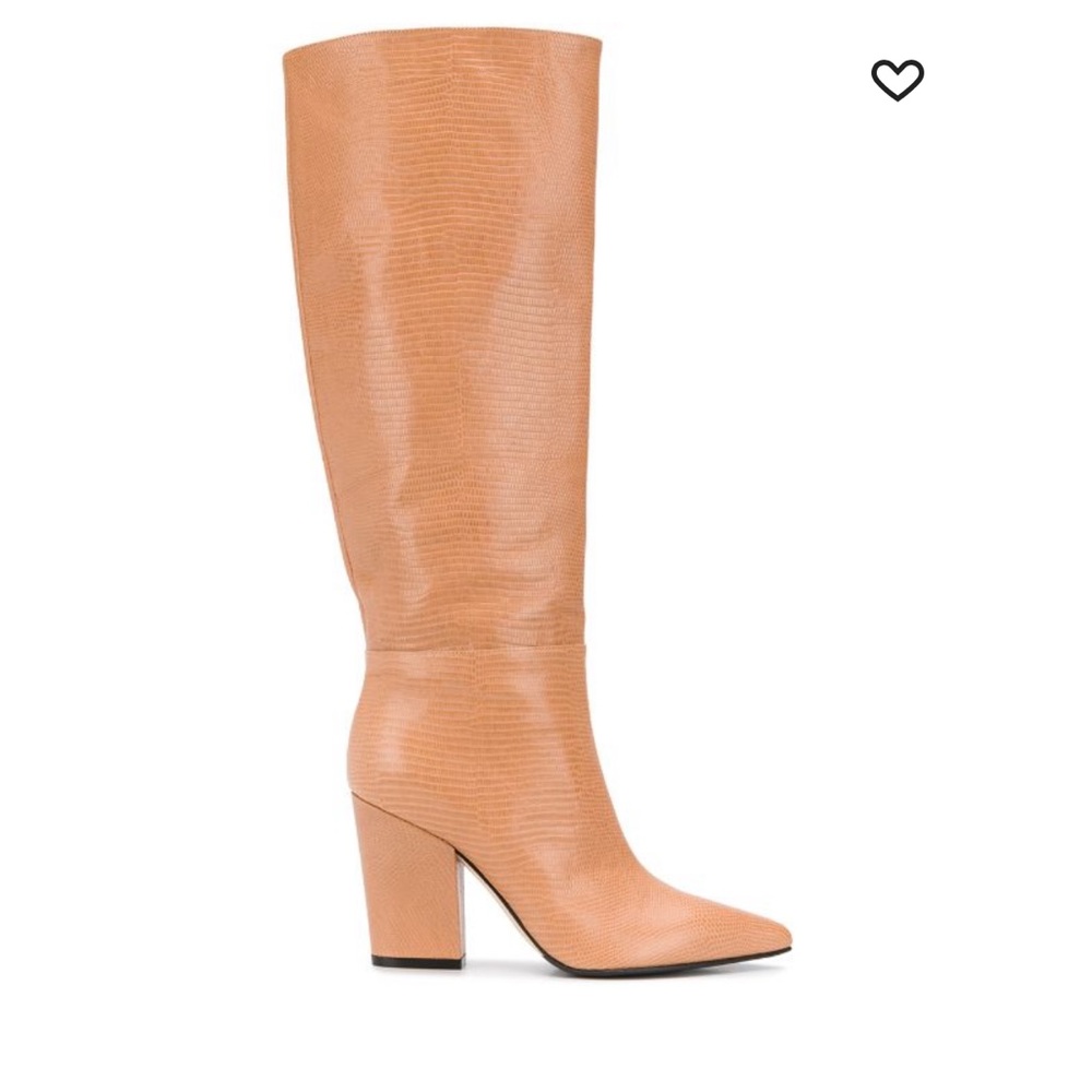 Sergio Rossi lizard-effect block heel boots NEVER WORN